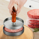 Forma Modeladora de Hambúrguer Molde Prensa Carne 3 em 1 Divisória Rigideira Antiaderente Fazer Hambúrguer Caseiro Fácil