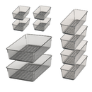 Kit 10 Organizador Multiuso Modular Gavetas Acrilico Cristal Rebirth